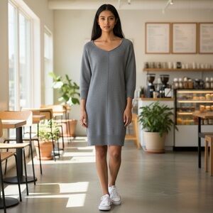 Athleta Grey Adi Mudra  Cashmere Sweater Dress‎ Size S